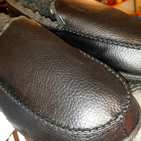 NWT Men's MUK LUKS Slip On Moccasins House Shoes - Picture 8 of 12